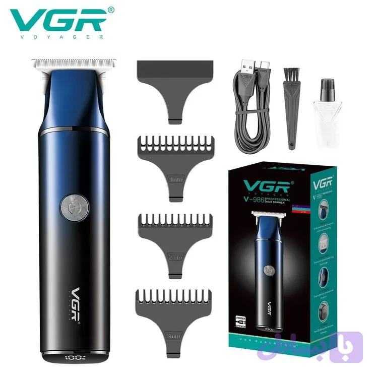 🔻ماشین اصلاح خط زن و صفرزن VGR-986 مناسب صورت و بدن🔻