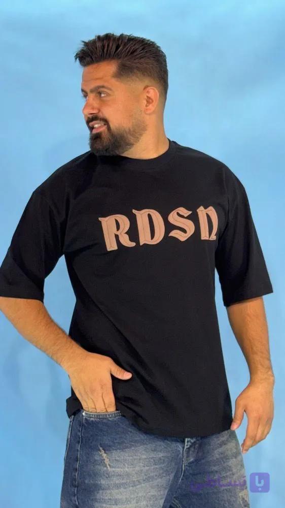 تیشرت اسپرت مشکی طرح RDSD  دو رو چاپ یقه گرد خرید مستقیم از تولیدکننده با ضمانت
