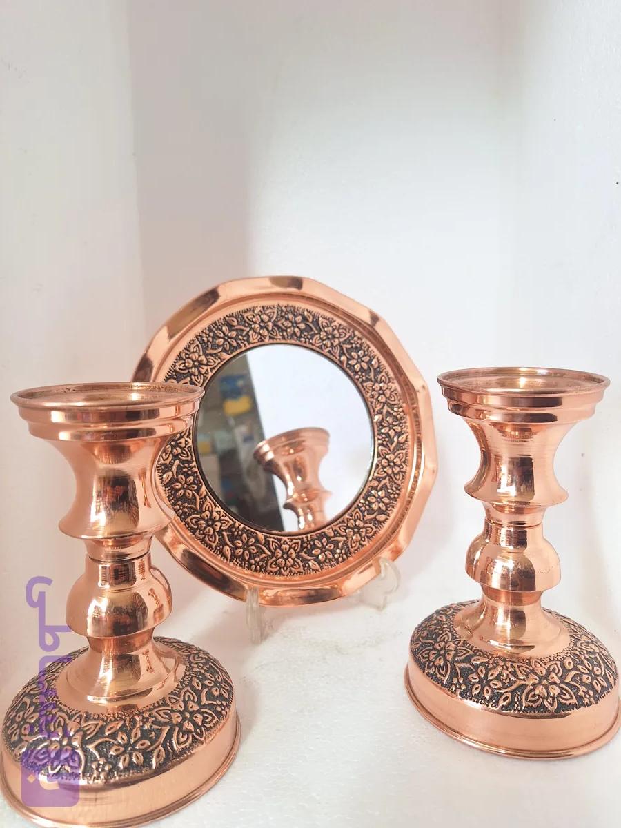 اینه شمع دان سایز بزرگ گلبرگ نانو شده