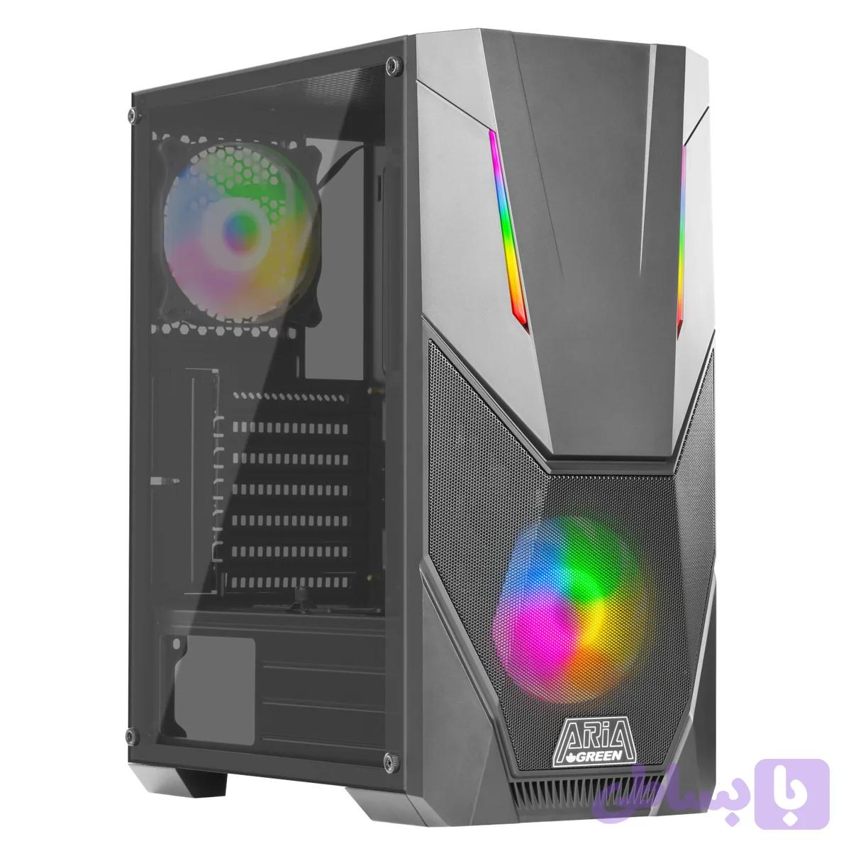 کیس کامپیوترگرین Aria ARGB Mid Tower مشکی