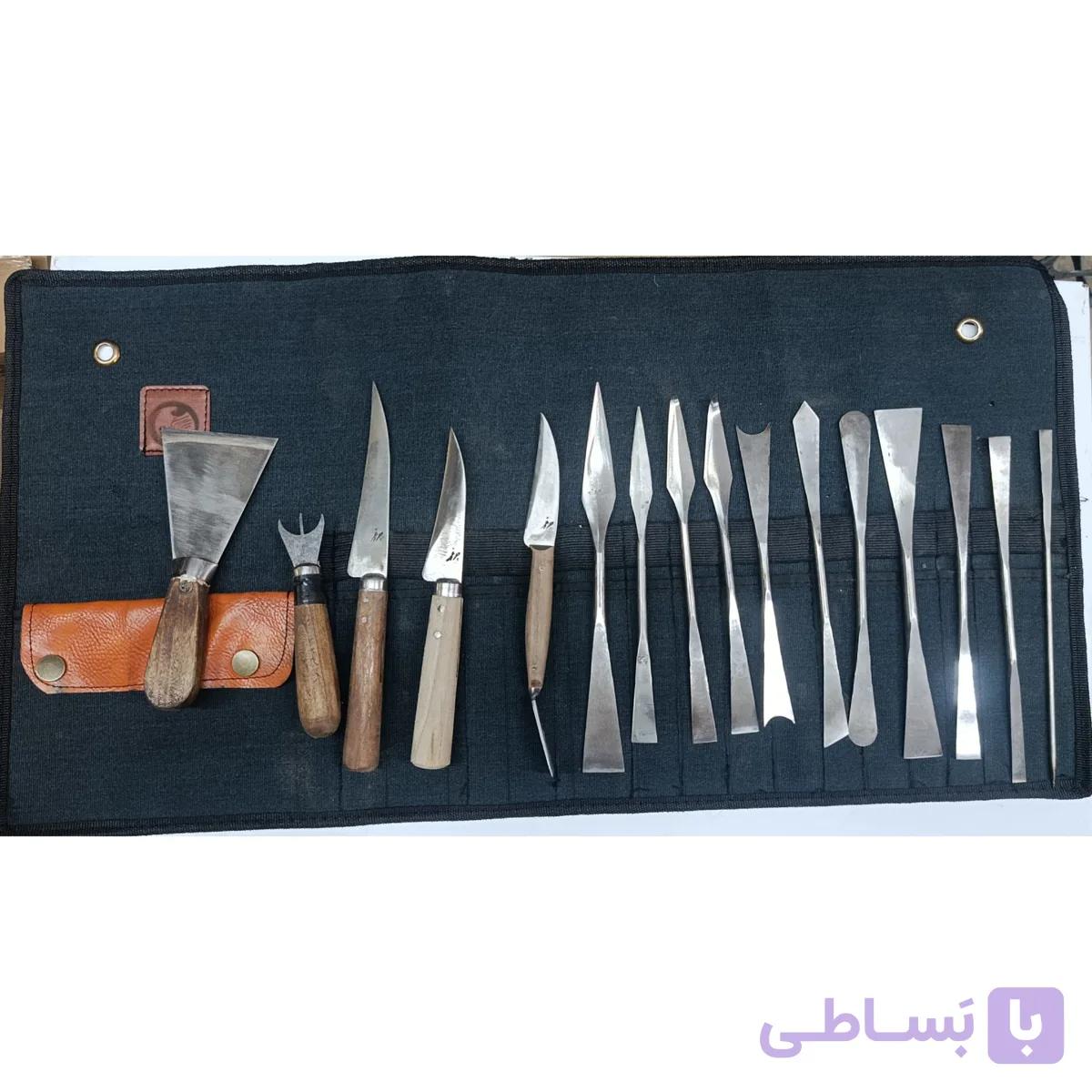 ست کامل قلم گچبری 17 پارچه