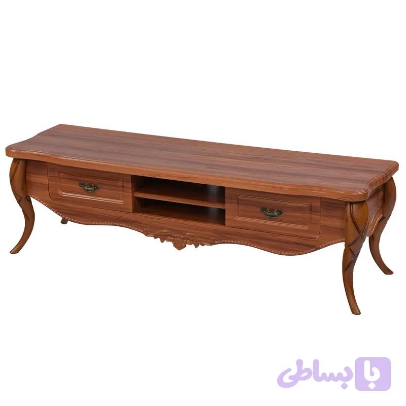میز تلویزیون میز چوب مدل پیچک (ویهان استار)