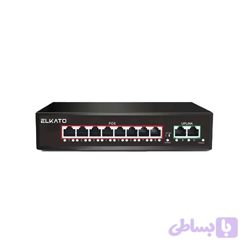 سوییچ شبکه PoE الکاتو مدل EL-1SB0820BP-120W — تصویر 1