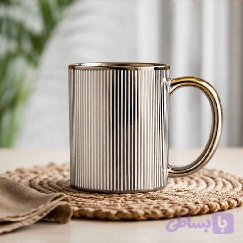 ماگ لاکچری VELVET GOLD — تصویر 1