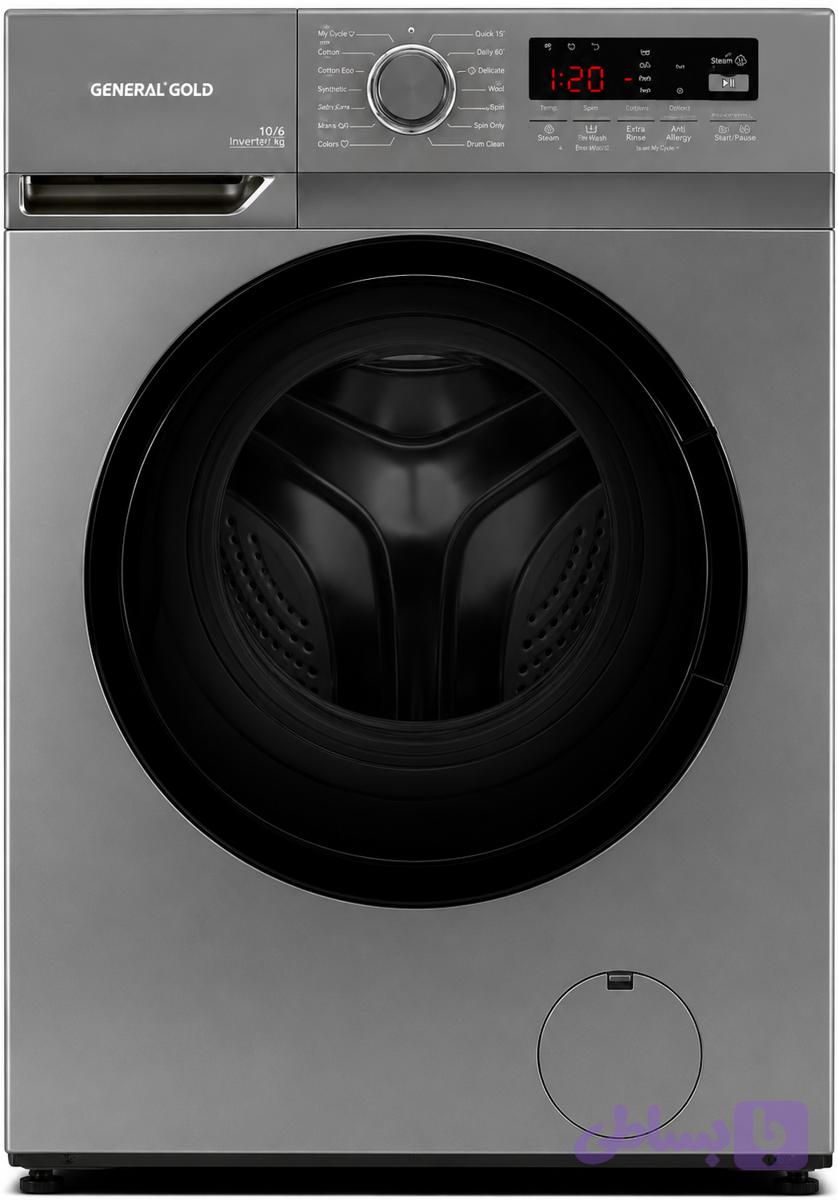 ماشین لباسشویی جنرال گلد 7 کیلوگرم استیل مدل GWM-7BLSX