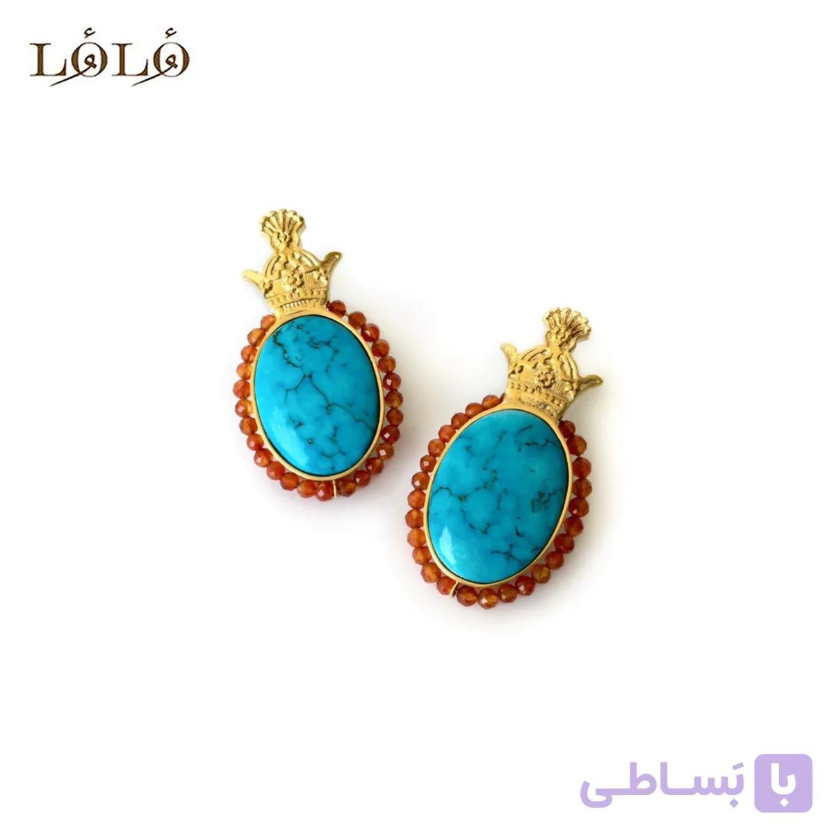 گوشواره تاج فیروزه