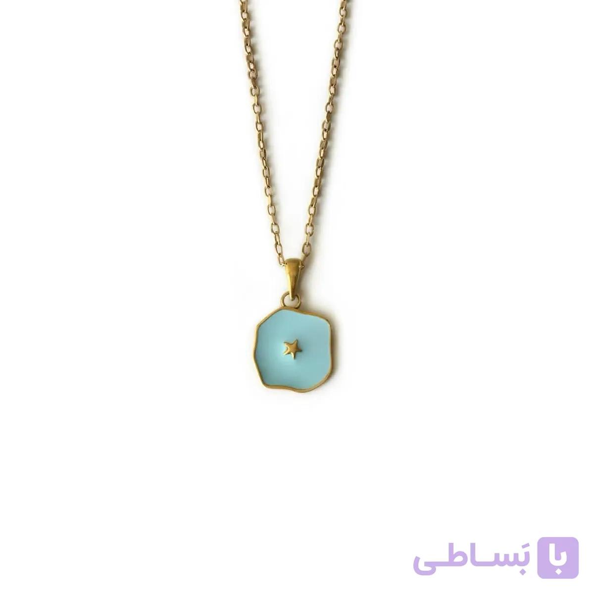 گردنبند ستاره میناکاری نقره — تصویر 1