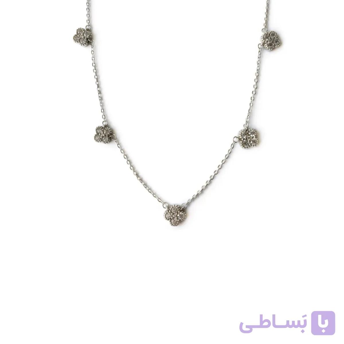 گردنبند فلاور نقره — تصویر 1