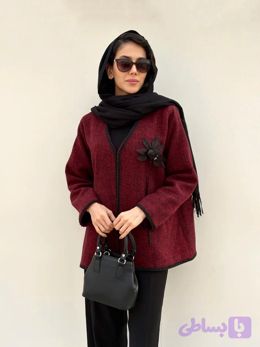 کت پشمی cherry (کد 28PIK)