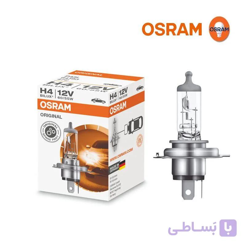 لامپ H4 فابریک اسرام ۵۵/۶۰w اصل آلمان — تصویر 1