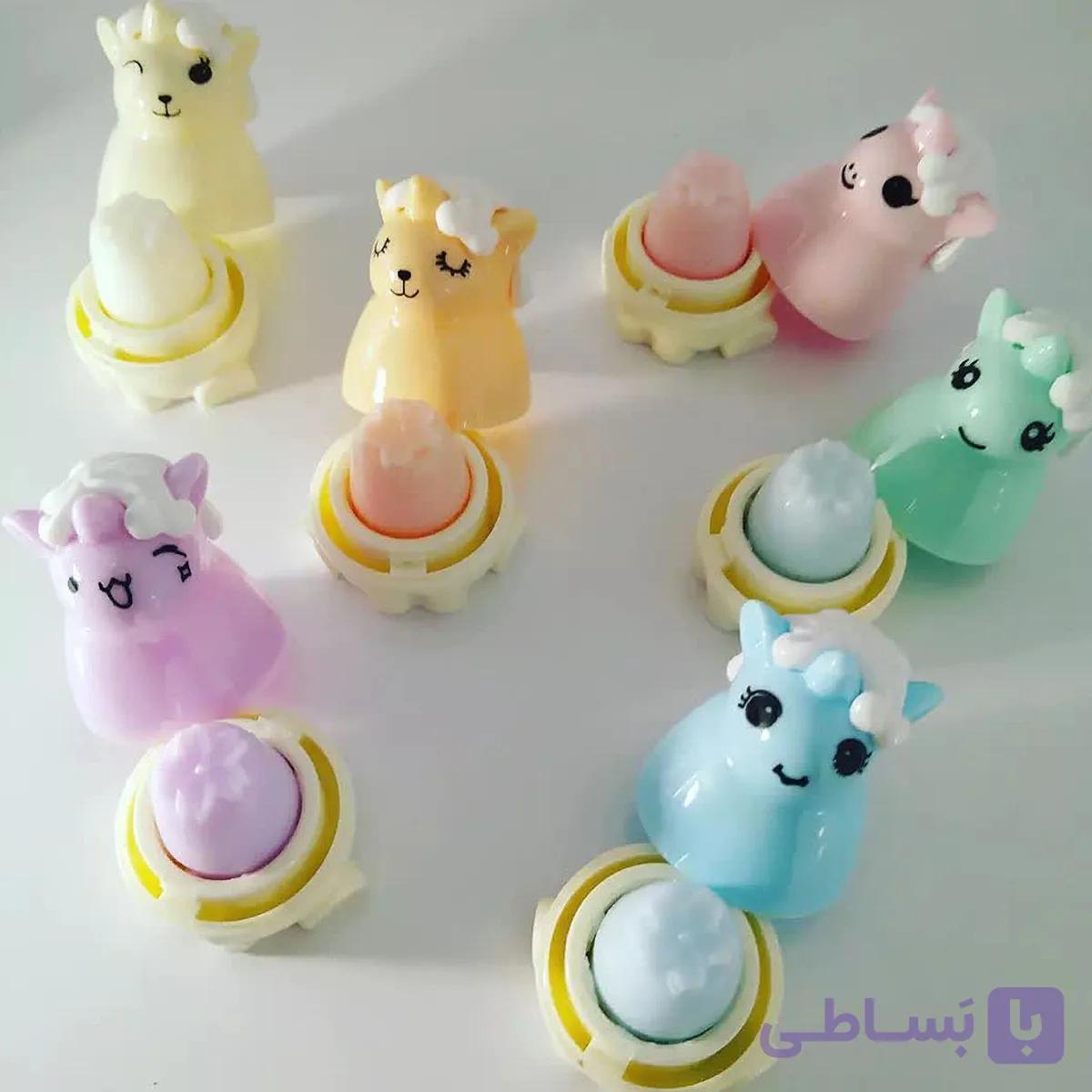 بالم لب طرح تک‌شاخ با 7 رایحه میوه‌ ای | بالم لب فانتزی و دوست‌داشتنی