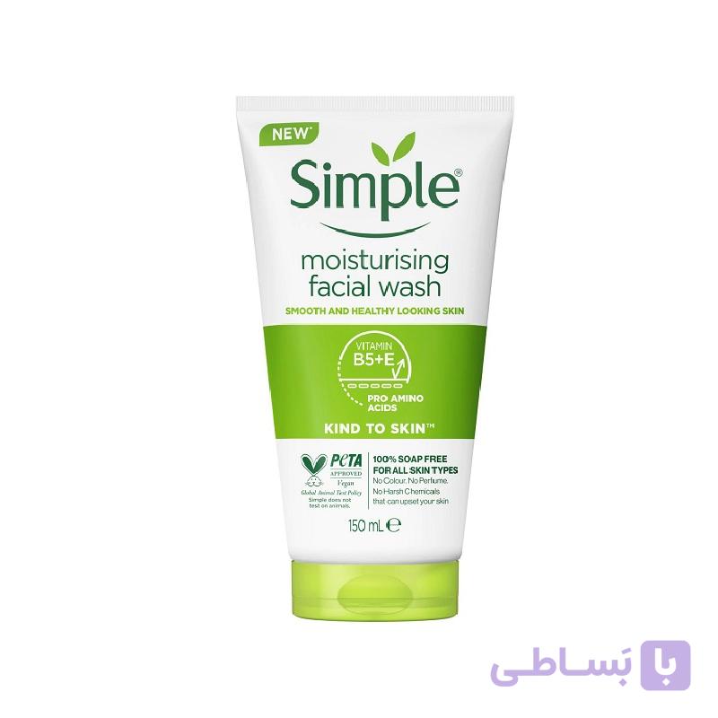 ژل شستشو سیمپل مدل Moisturizing حجم ۱۵۰میل