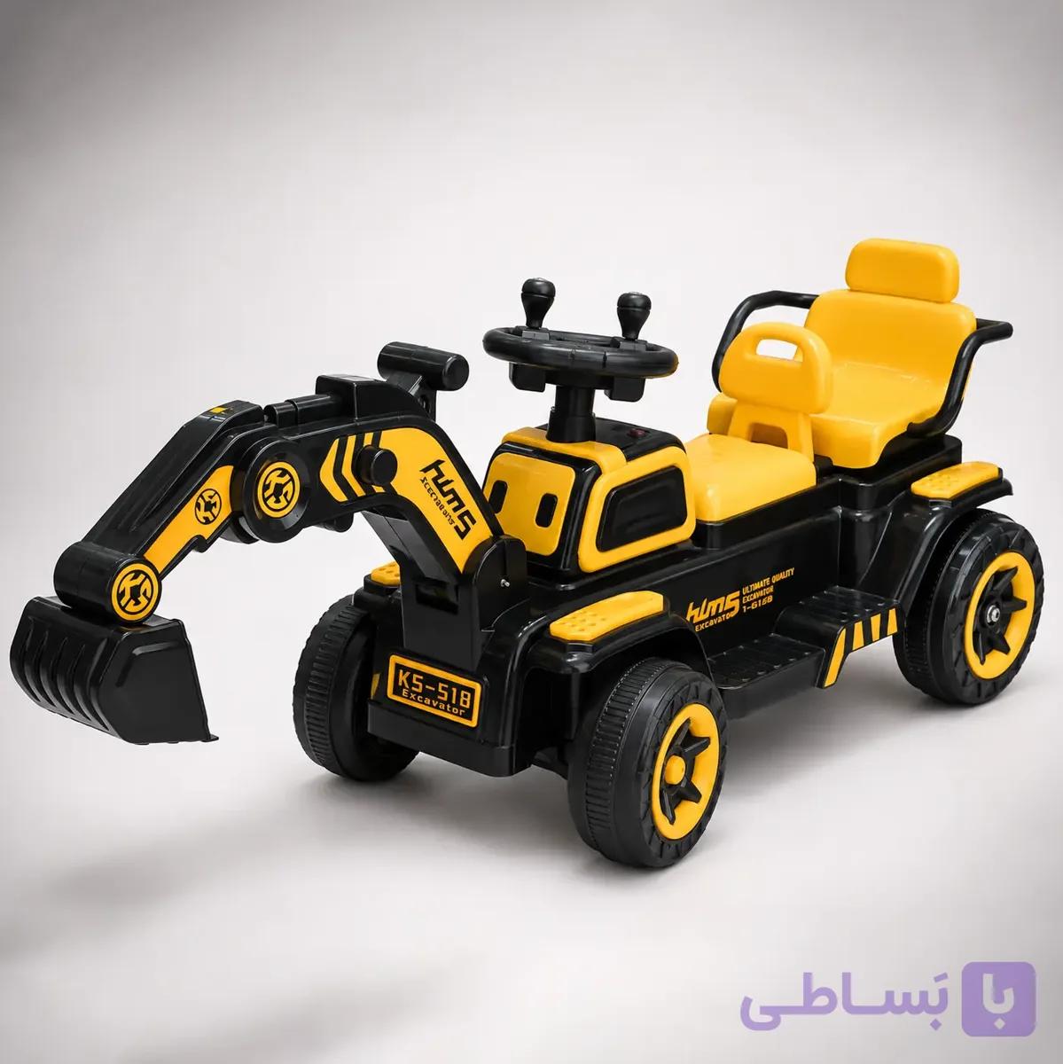 ماشین شارژی بیل مکانیکی برقی بزرگ دو نفره | ارسال رایگان
