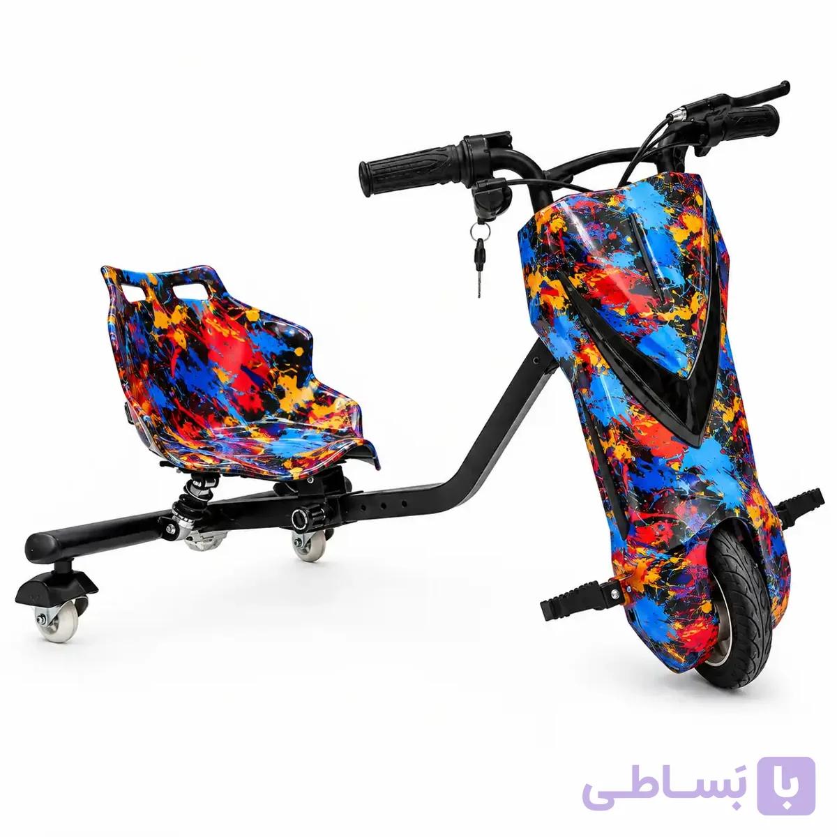 اسکوتر دریفت کودک دونفره سایز بزرگ بلوتوث دار | ارسال رایگان