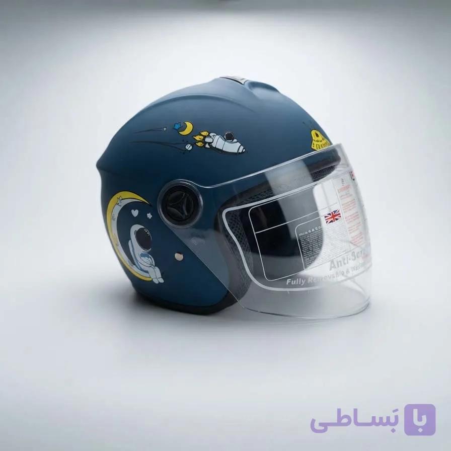کلاه کاسکت فانتزی طرح دار بدون فک سایز بزرگ