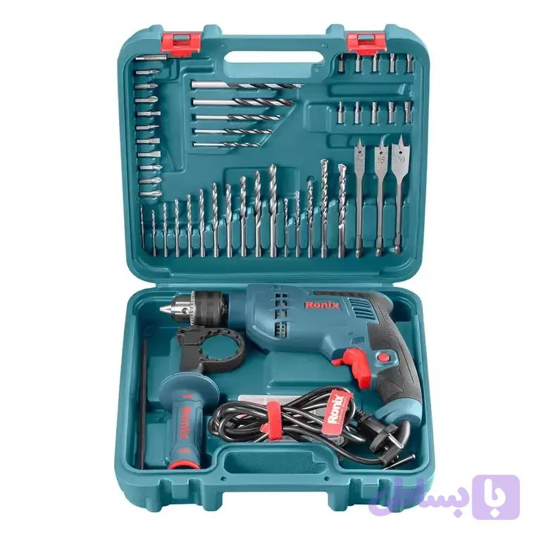کیت دریل برقی چکشی ۵۲ پارچه رونیکس مدلRS-0006