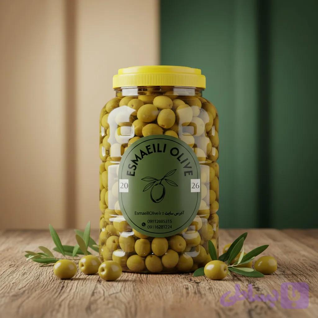 زیتون کنسروی طارم ۳ کیلویی سایز ویژه بسیار خوش مزه(ارسال پسکرایه)