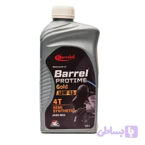 روغن موتورسیکلت 10W-40 حجم ۱ لیتری Barrel با استاندارد JASO MA2
