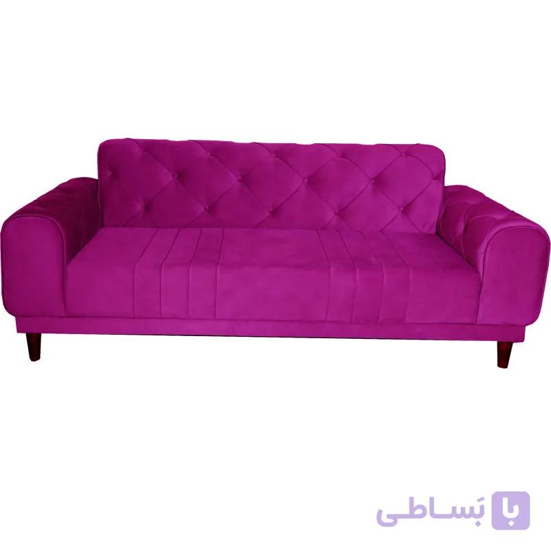 مبل راحتی سه نفره شاهان دکور مدل چستر خط داز کد 1038