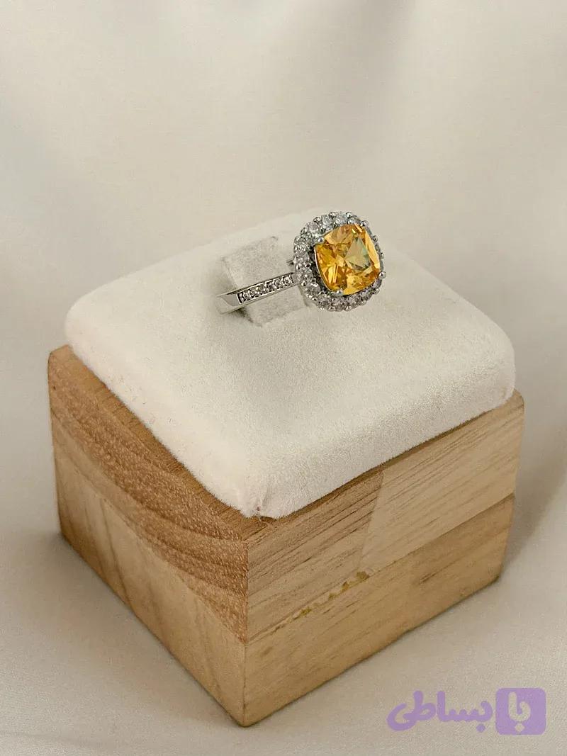 انگشتر سیترین کد 304 — تصویر 1
