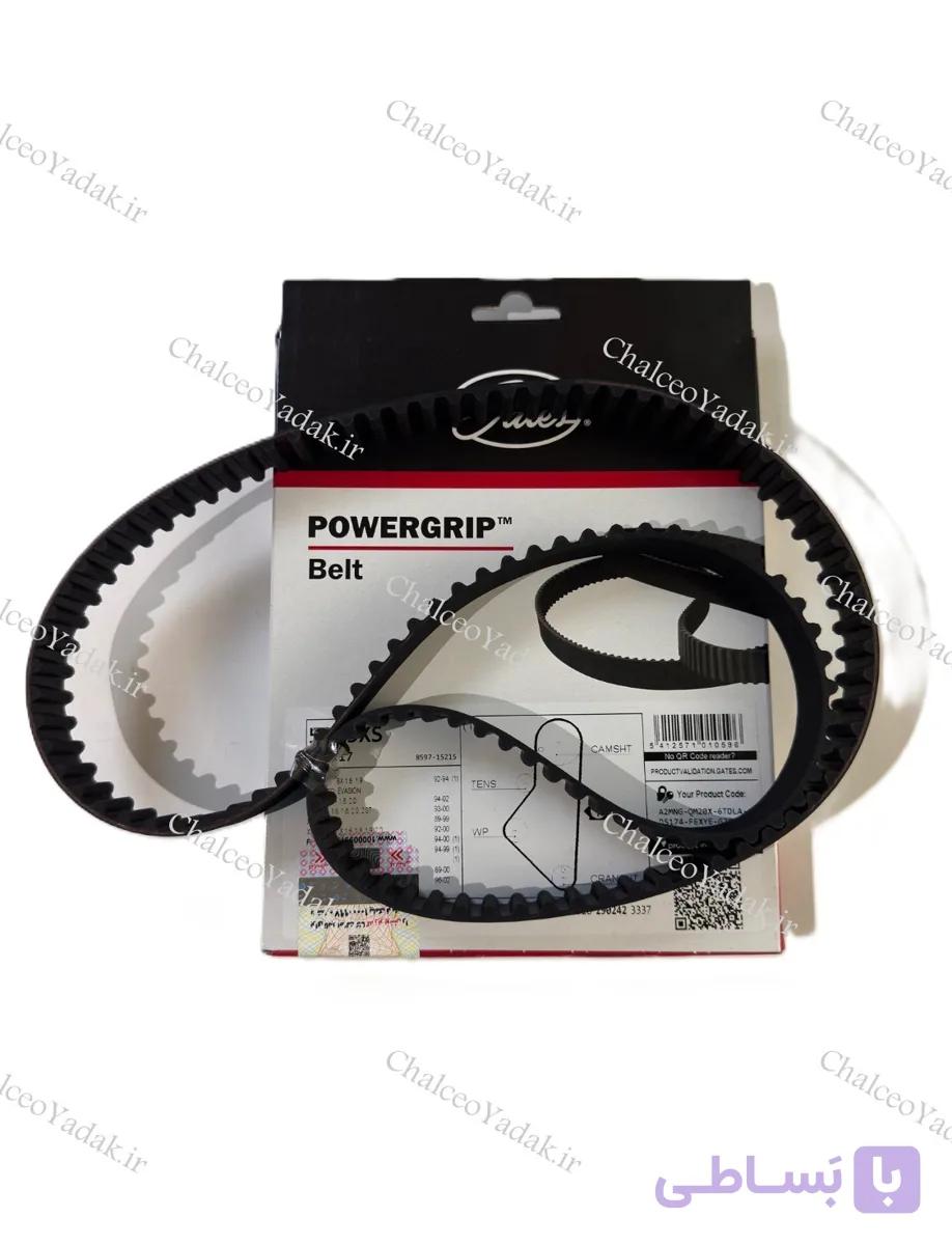 تسمه دینام پژو 405 SLX ( TU5 ) پاورگریپ ( GATES ) اصلی با لیبل هرینگتون
