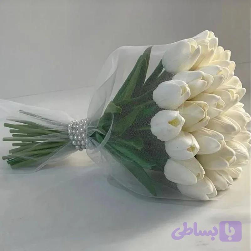دسته گل عروس لاله مصنوعی ۲۰ شاخه