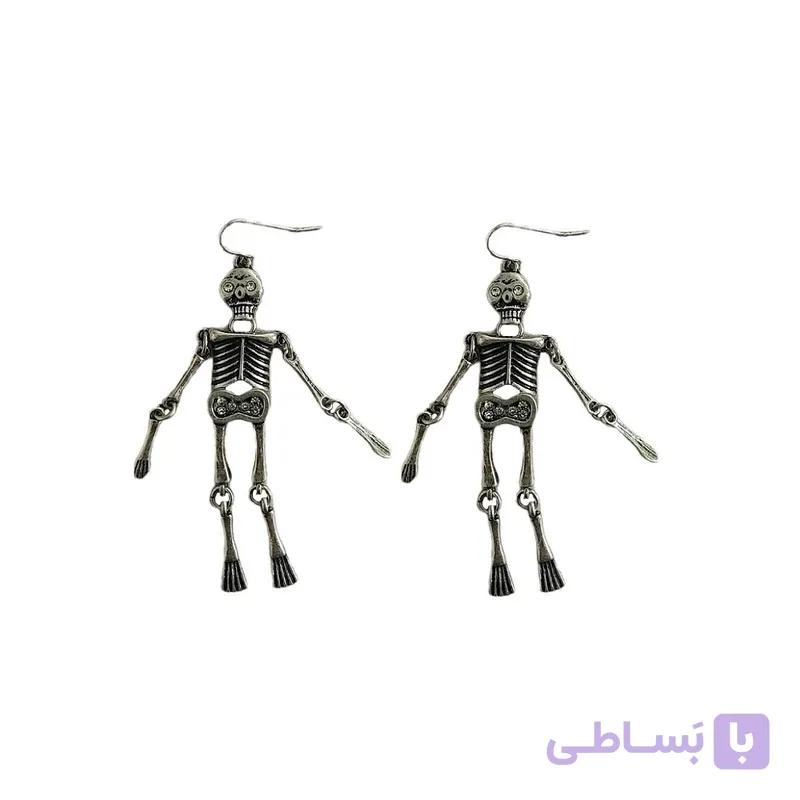 گوشواره زنانه مدل اسکلت هالووین کد 01