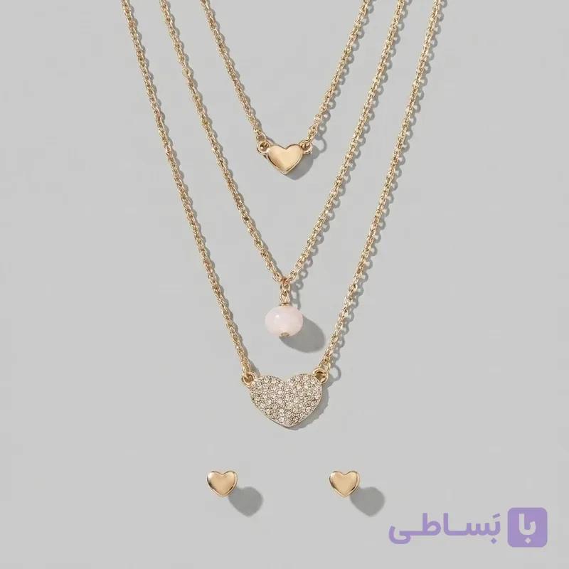نیم ست زیورآلات زنانه آی ام مدل Love