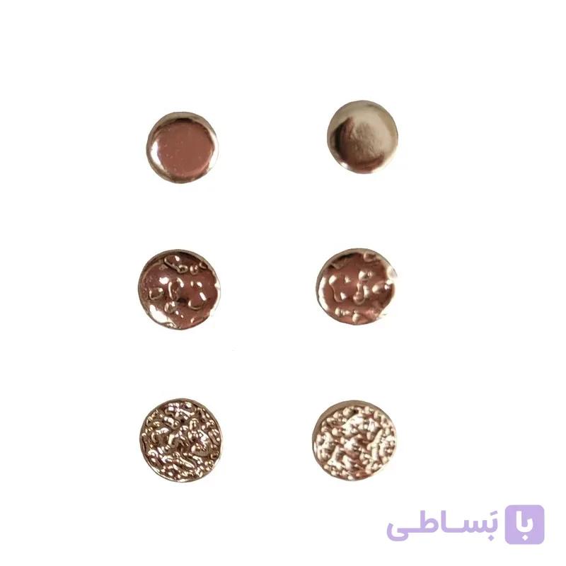 گوشواره زنانه مدل E2201 بسته سه عددی