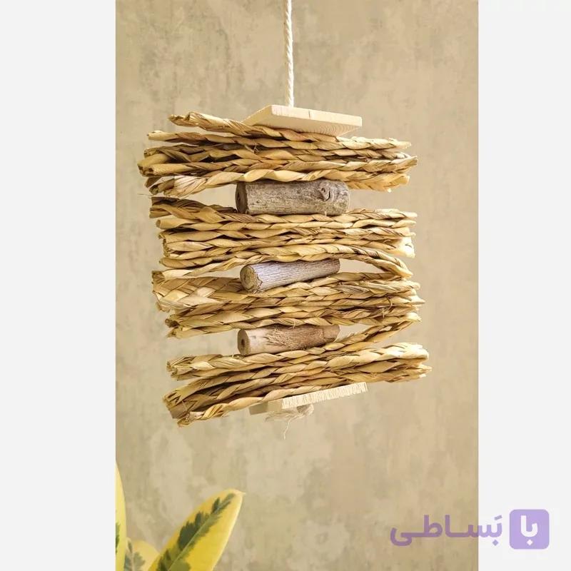 اسباب بازی پرنده حصیری بهمراه چوب اکالیپتوس