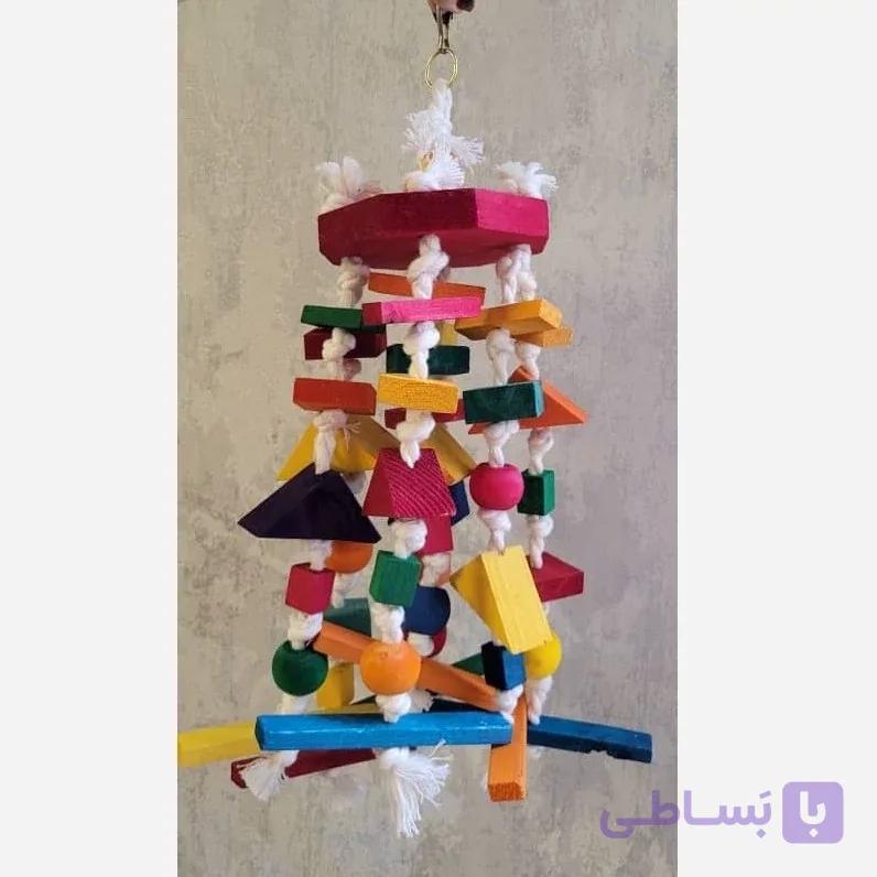 اسباب بازی چوبی رنگی سایز بزرگ با رنگ خوراکی