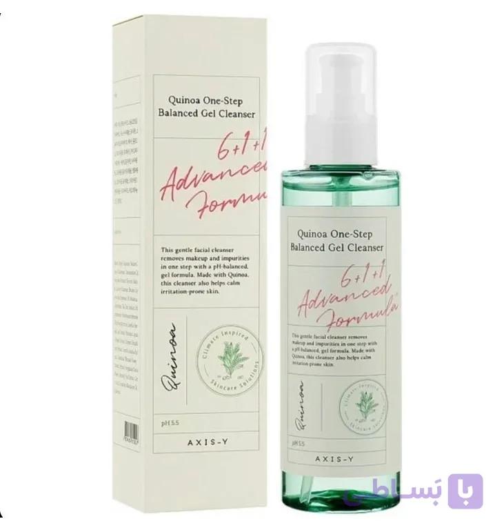 ژل شستشو ضد جوش اکسس وای Axis-Y مدل Quinoa One-Step Balanced Gel Cleanser حجم 180میل