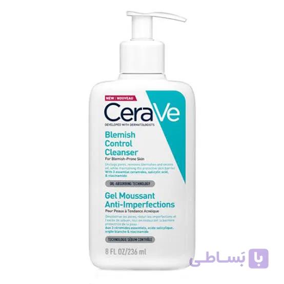 ژل شستشو سراوی Cerave پوست چرب مدل Blemish Control Cleanser حجم 236 میل