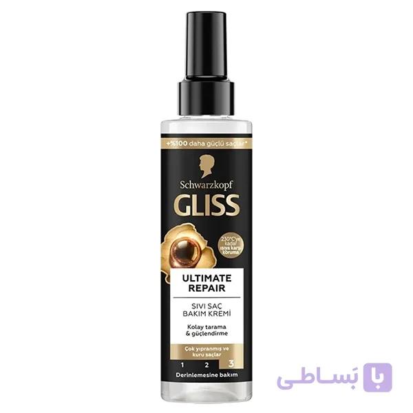 اسپری دوفاز مشکی التیمیت گلیس Gliss Ultimate Repair 2 Phase 200Ml