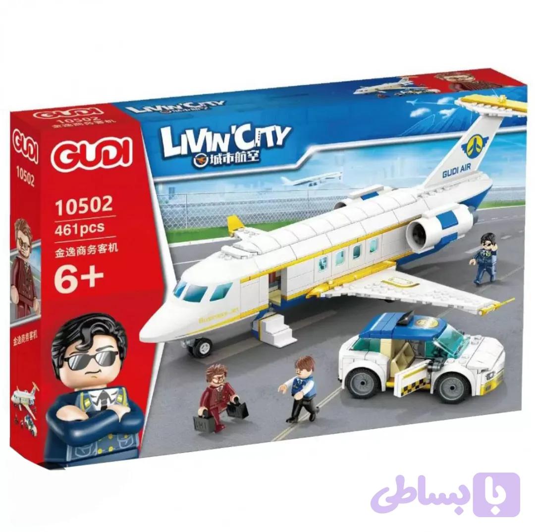 لگو ساختنی هوایپیما livin city GUDI کد 10502 تعداد قطعات 461