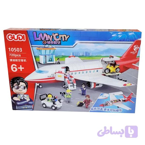 لگو ساختنی هواپیما livin city GUDI کد 10503 تعداد قطعات 720