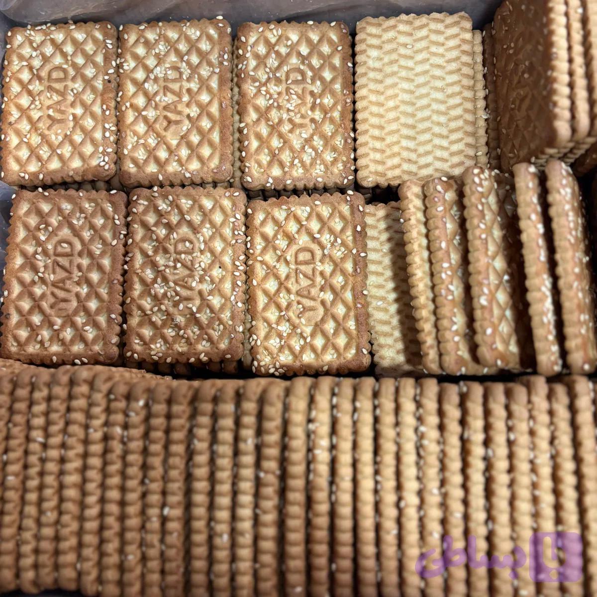 بیسکویت سوپر کنجد 4600 گرمی جام شیرین شهد یزد