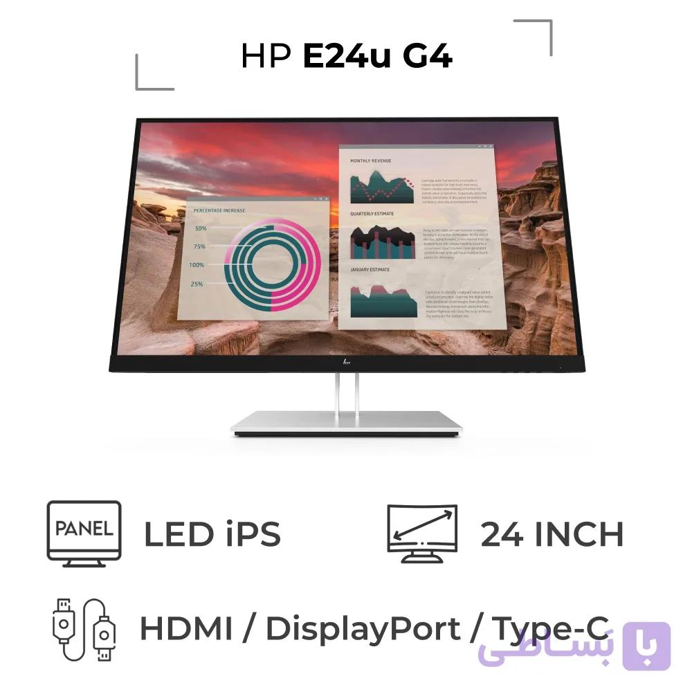 مانیتور استوک مدل HP E24i G4  سایز 24 اینچ — تصویر 1