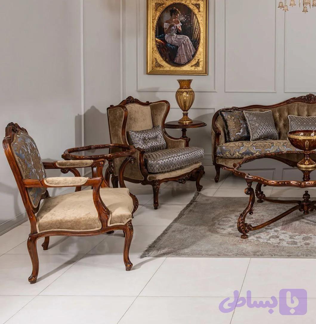 مبل کلاسیک راشل۸ نفره وست کامل
