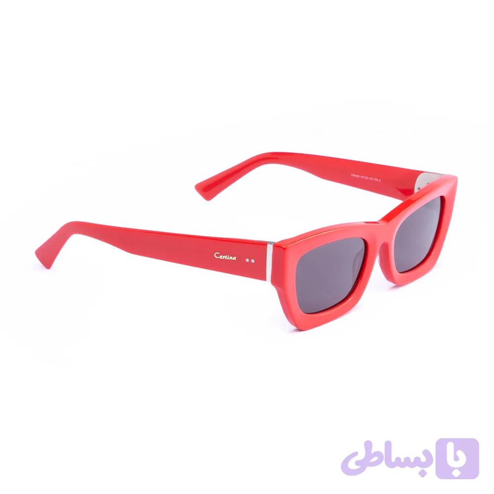 عینک آفتابی فانتزی کشیده زنانه کائوچوی برند سرتینا-certina اورجینال کد6420 — تصویر 1