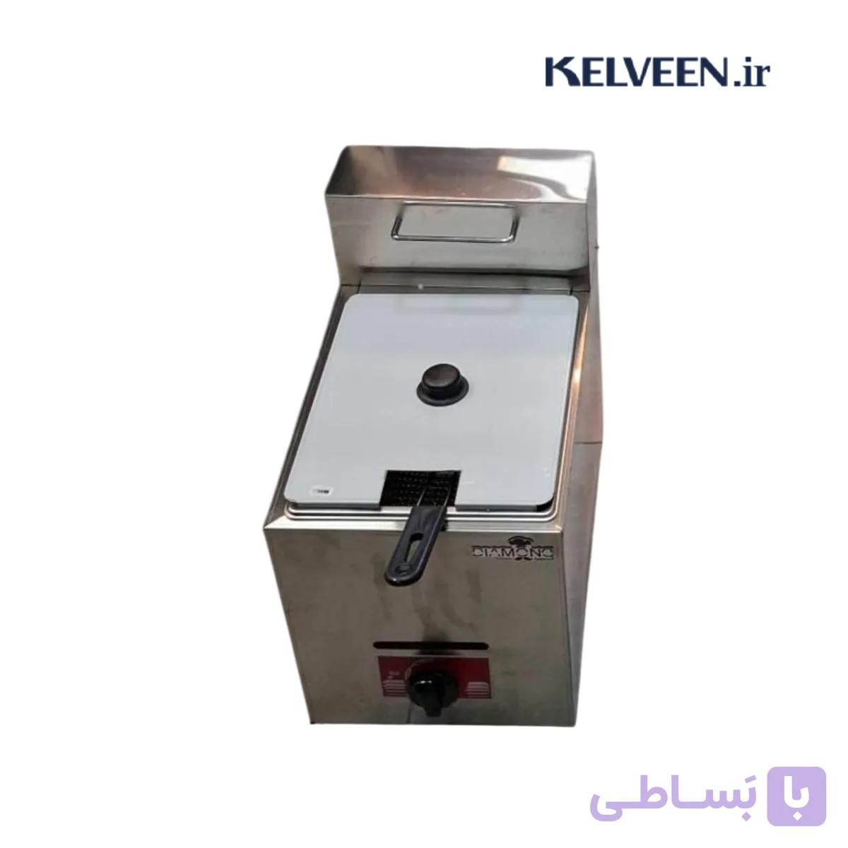 سرخ کن صنعتی گازی رومیزی تک لگن 6 لیتری وارداتی