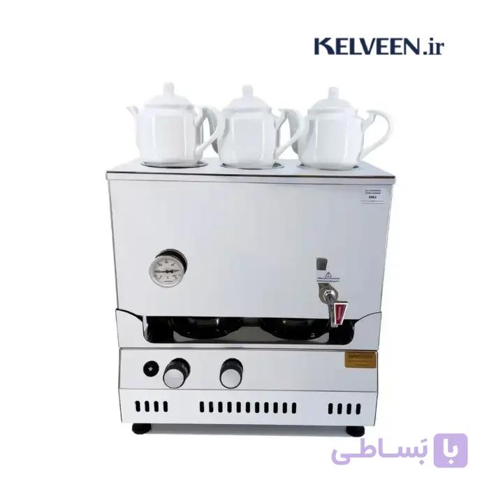 سماور گازی 30 لیتری دارای 3 قوری