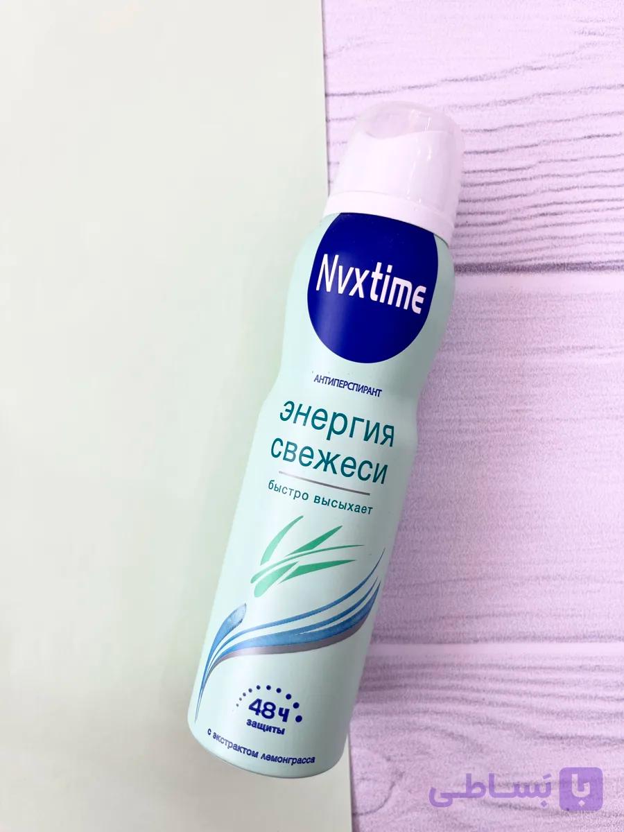 اسپری ضد تعریق نو ایکس تایم Nvxtime Extra Clear Invisible مناسب بانوان 150 میل