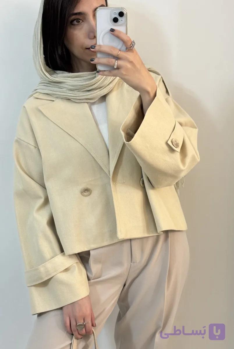 ترنچ کت کرم Tee — تصویر 1