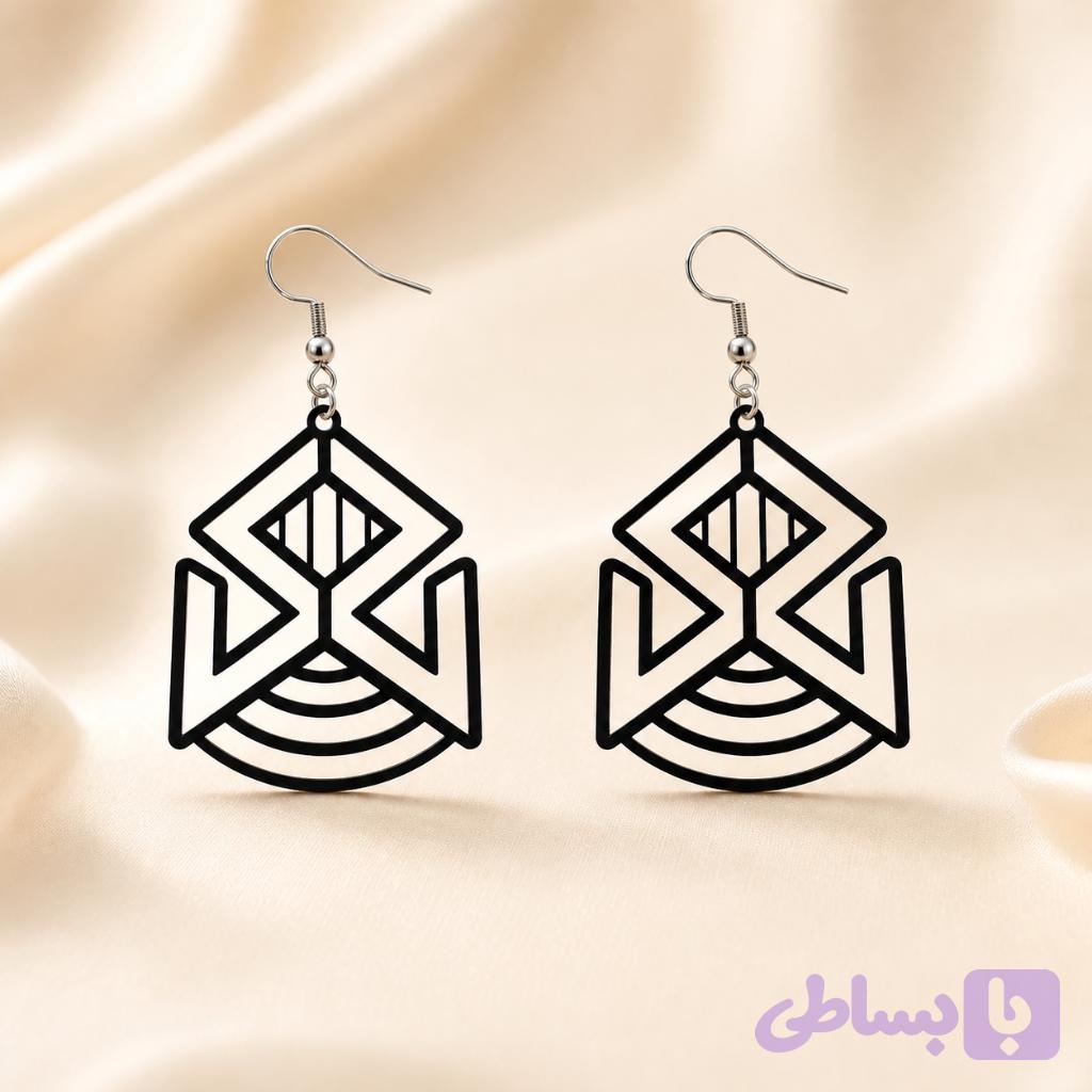 گوشواره آویز مدل پناه — تصویر 1