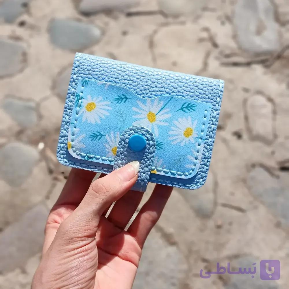 کیف کارت جیبی بابونه دست دوز