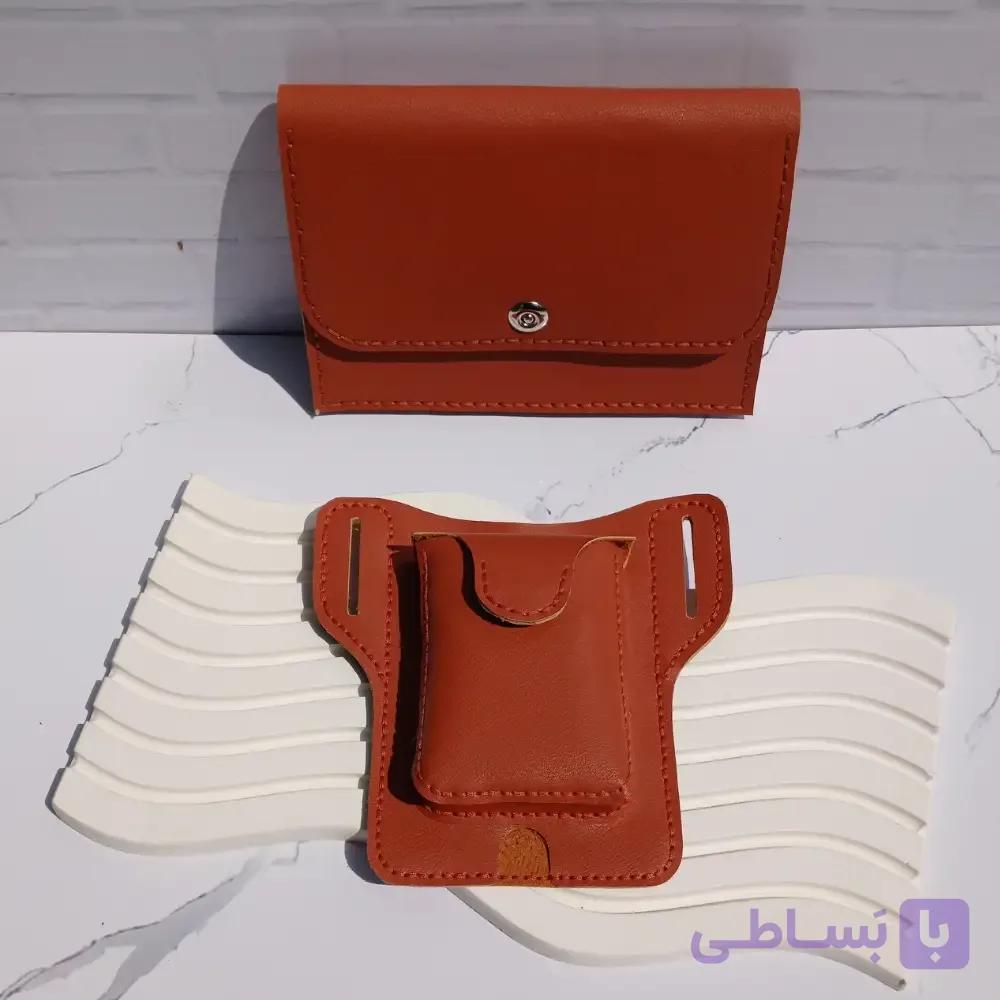 کیف کمری و کیف مدارک دستی مردانه چرم دست دوز