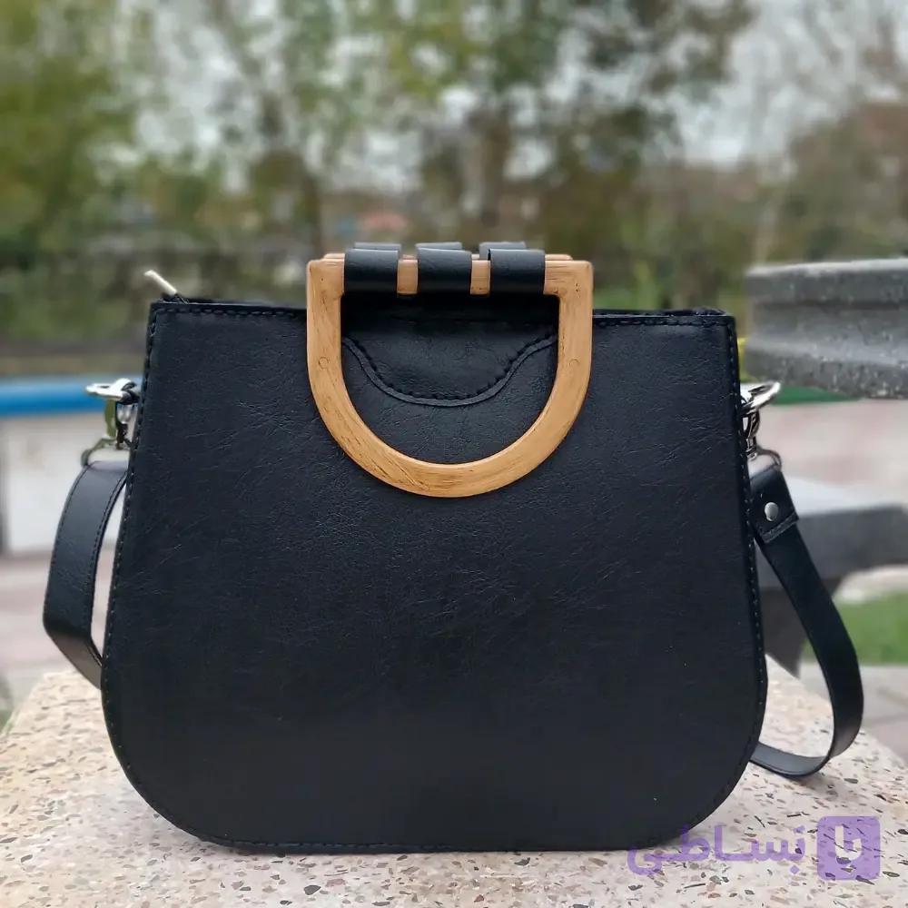 کیف دوشی دسته چوبی دراگون دست دوز