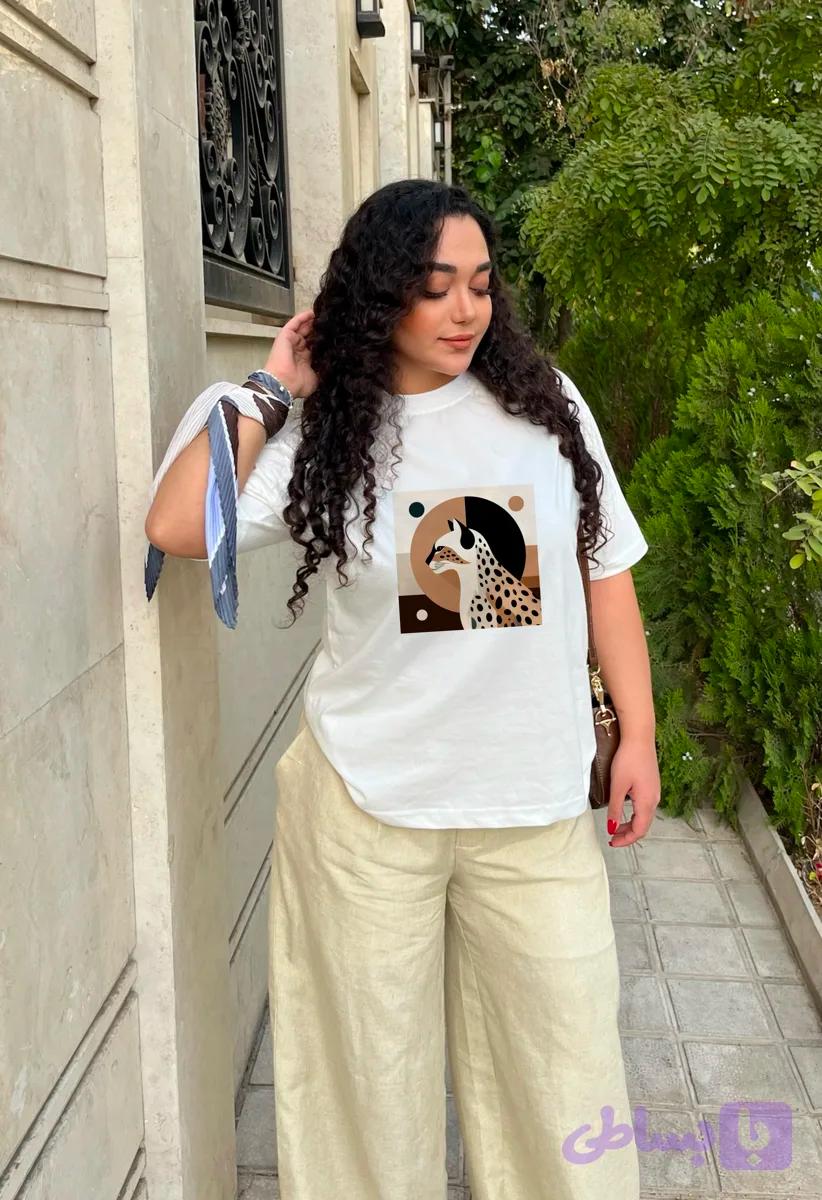 تی شرت زنانه مدل cat خنک و نخ پنبه