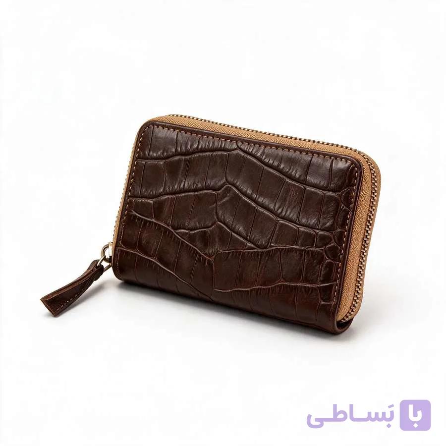 کیف پول زیپ‌دار طرح کروکودیلی | کد 1457 — تصویر 1